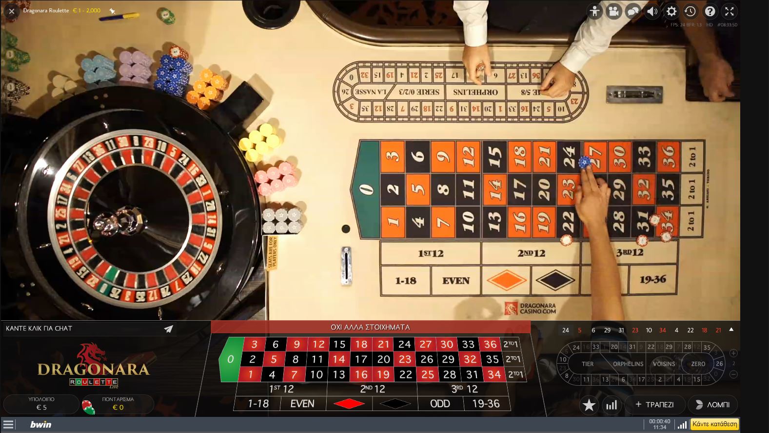Bwin Online Casino Roulette