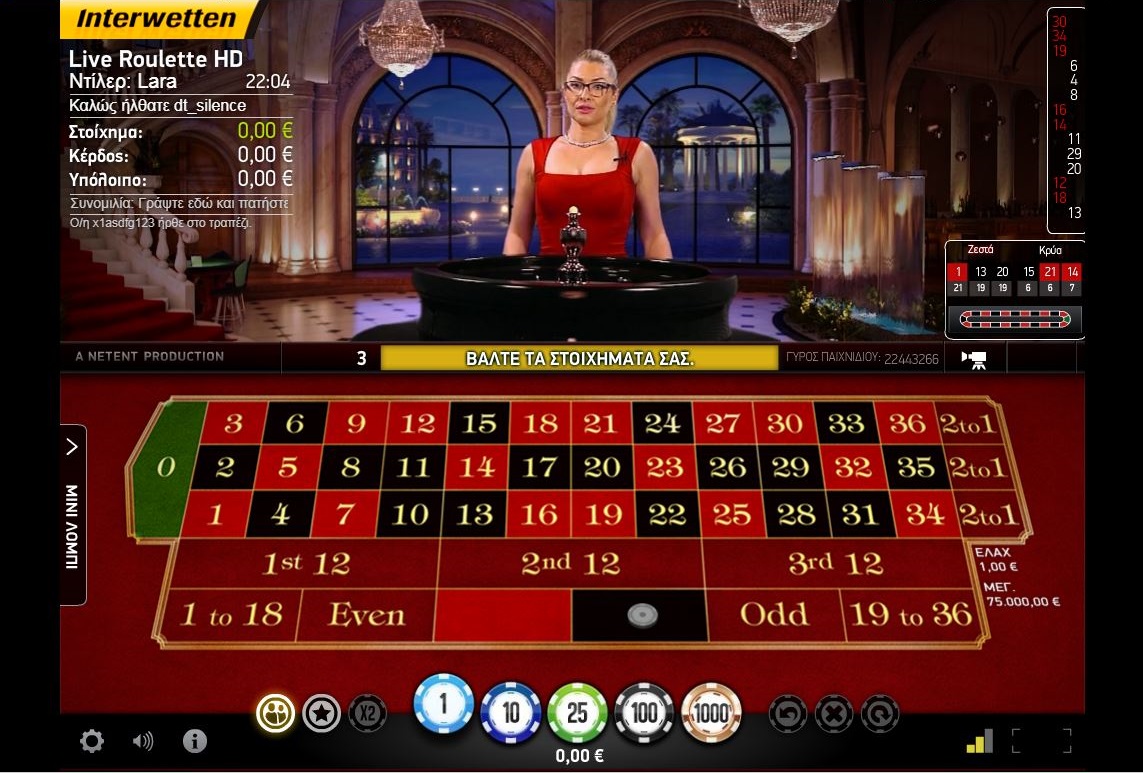 interwetten live casino roulette room