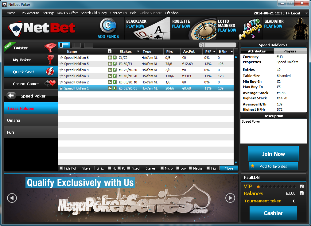 netbet nomimo poker lobby