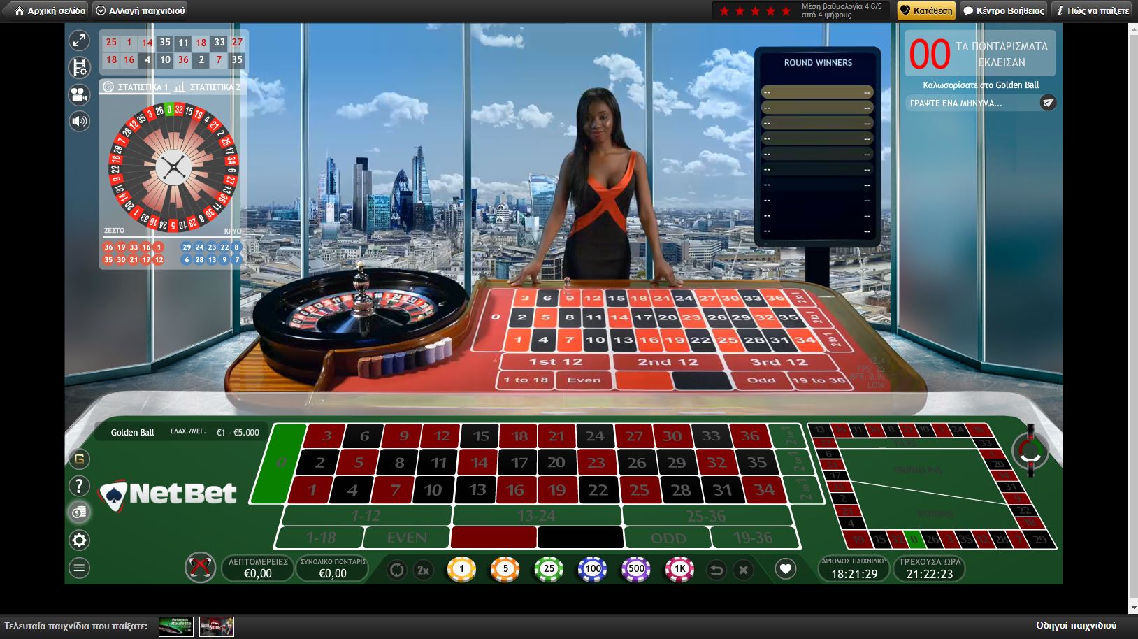 netbet live casino extreme golden ball roulette