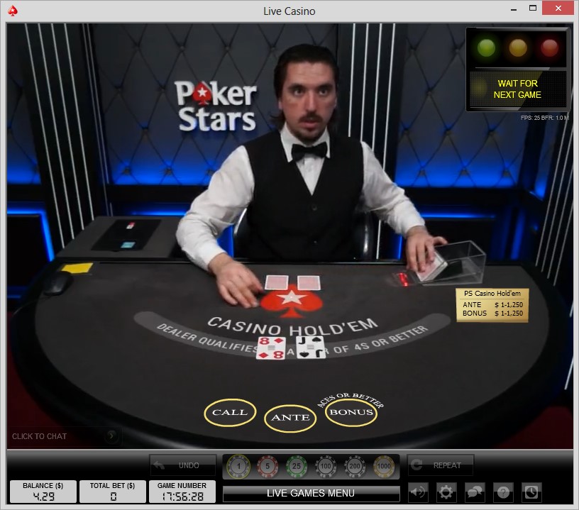pokerstars live casino live dealer holdem