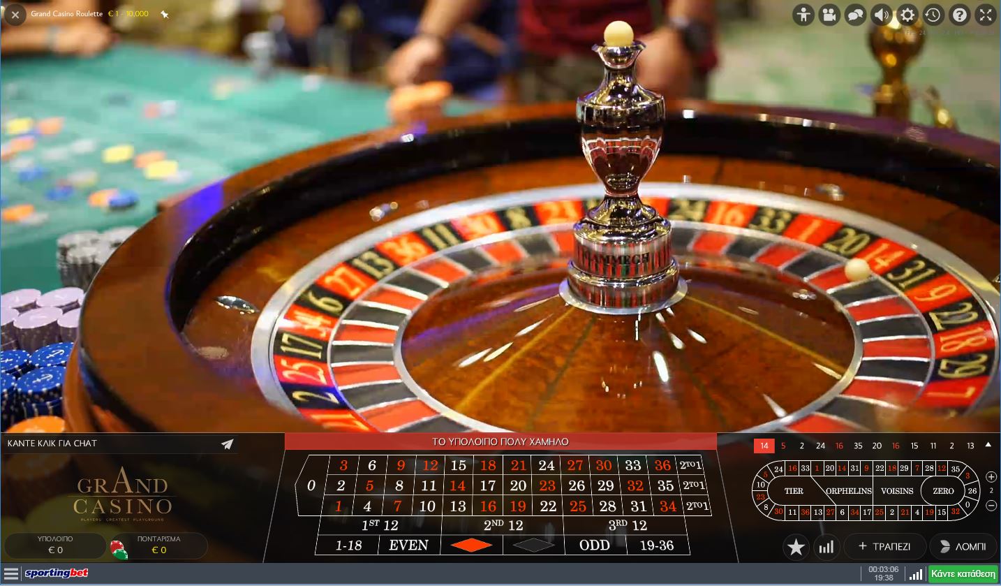 sportingbet live casino grand casino roulette