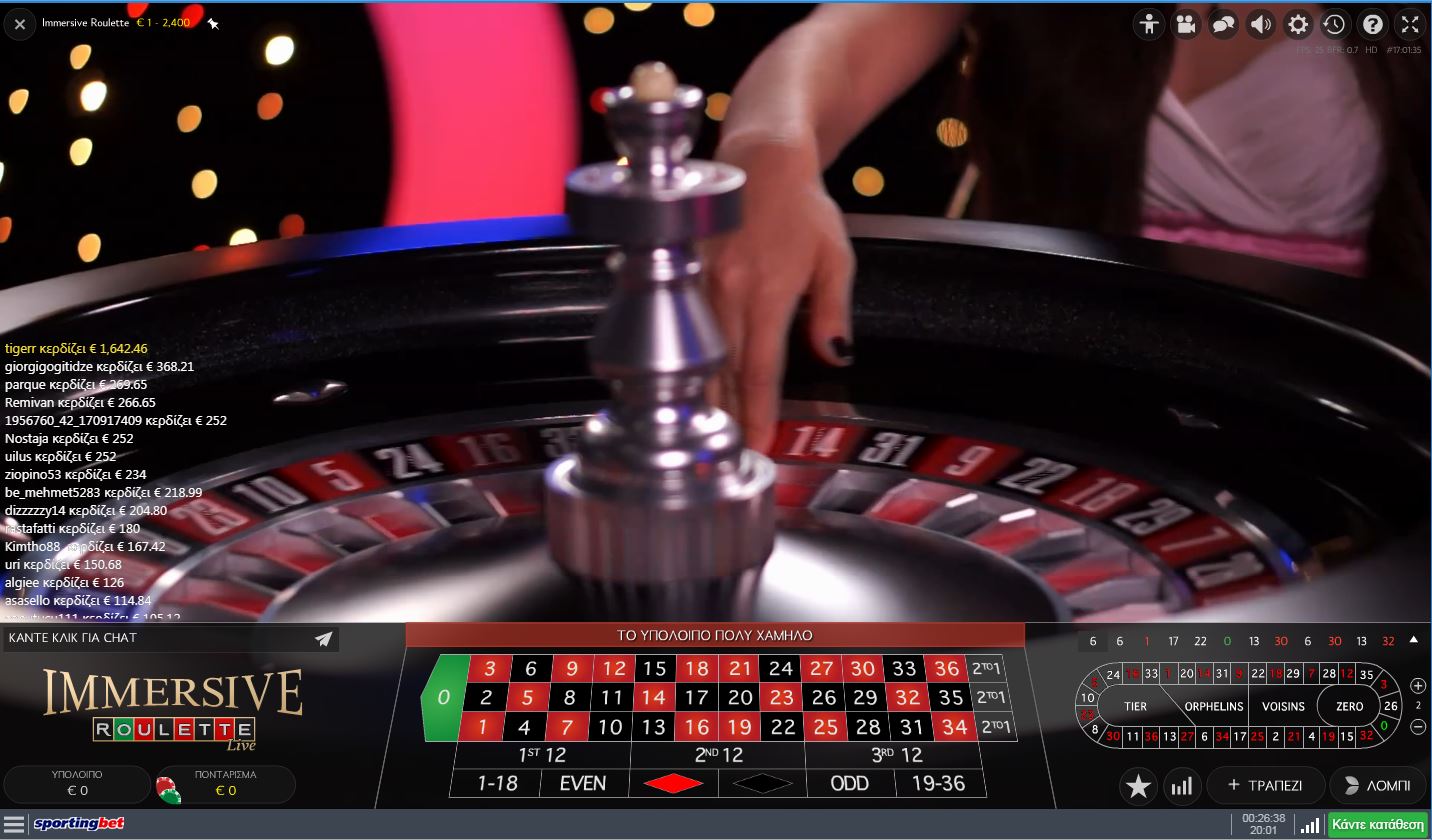 sportingbet live casino immersive roulette